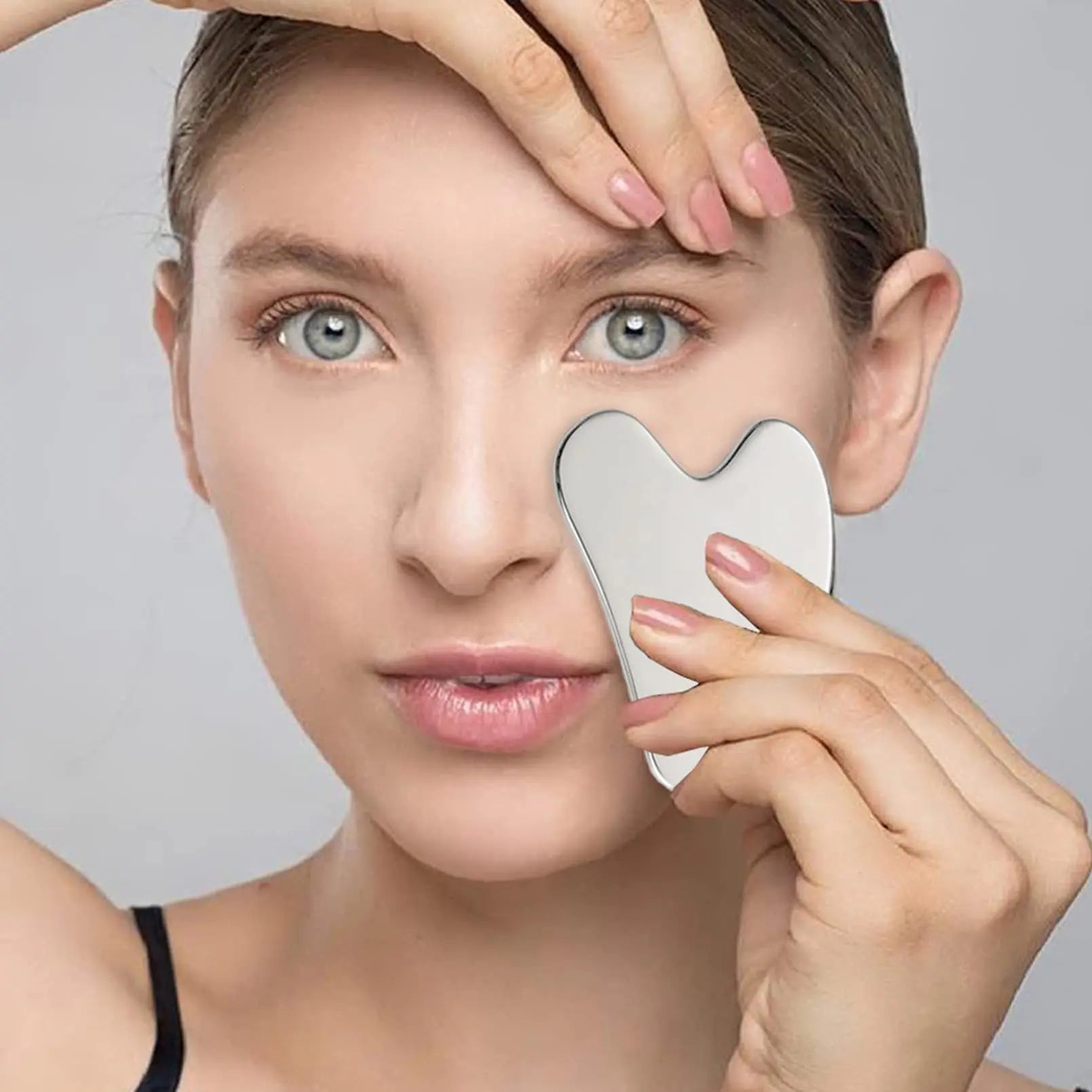 Gua Sha Inox MEDOVA — Masseur Visage Sculptant
